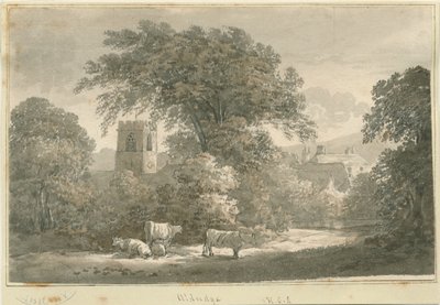 एल्ड्रिज चर्च: उत्कीर्णन, एनडी [1762-1802] द्वारा स्टीबिंग शॉ