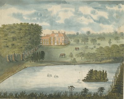फ्रीफोर्ड हॉल: वाटर कलर पेंटिंग, एनडी [1762-1802] द्वारा स्टीबिंग शॉ