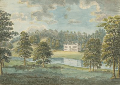 ग्रेट बर्र हॉल: वाटर कलर पेंटिंग, एनडी [1762-1802] द्वारा स्टीबिंग शॉ