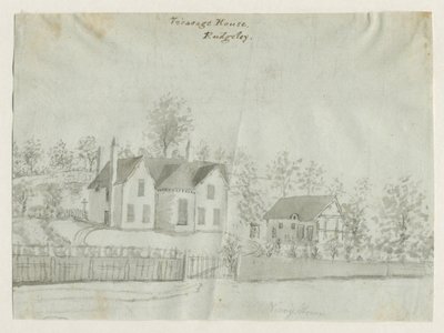 रूजले टाउन - विकरेज: सीपिया वॉश ड्राइंग, एनडी [1762-1802] (ड्राइंग) द्वारा स्टीबिंग शॉ