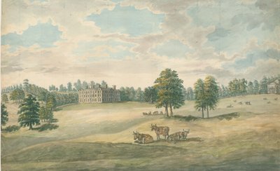 वेस्टन-अंडर-छिपकली - हॉल: पानी के रंग की पेंटिंग, एन डी [1762-1802] द्वारा स्टीबिंग शॉ