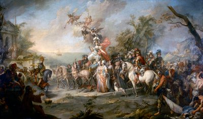 1772 में तुर्क और टाटर्स पर कैथरीन द ग्रेट विक्ट्री का रूपक द्वारा स्टेफानो टोरेली