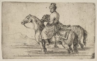 एक पोलिश दूल्हे स्नान घोड़े, ca. 1662। द्वारा स्टेफानो डेला बेला