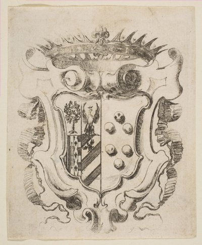 डेला रोवरे, 1637 के साथ मेडिसी के हथियार। द्वारा स्टेफानो डेला बेला
