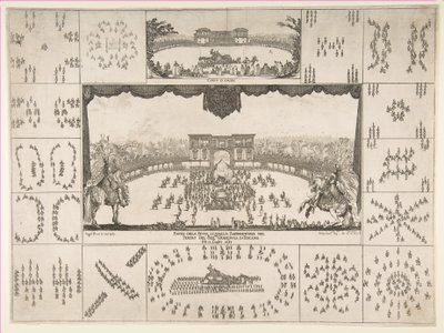 ग्रैंड ड्यूक फर्डिनेंड द्वितीय की शादी के लिए फ्लोरेंस में हिंडोला, 1637। द्वारा स्टेफानो डेला बेला