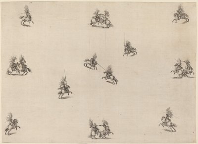 फाइटिंग कैवलियर्स, 1652। द्वारा स्टेफानो डेला बेला