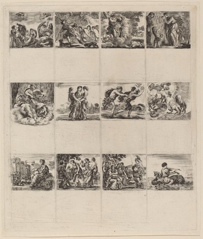 पौराणिक ताश, 1644. द्वारा स्टेफानो डेला बेला