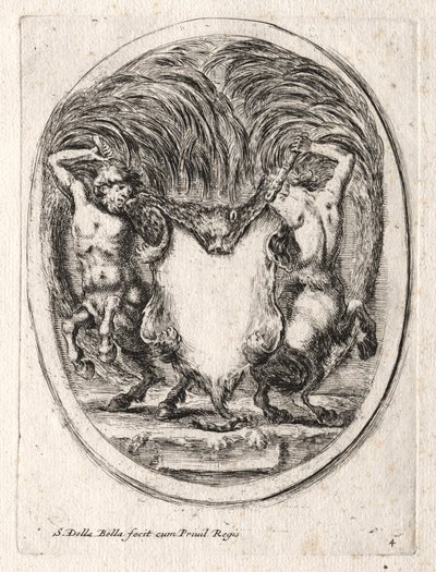 एक कार्टूचे के लिए नया मॉडल, 1647। द्वारा स्टेफानो डेला बेला