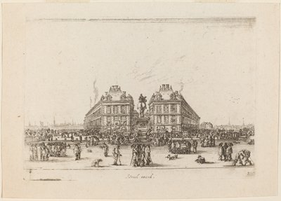 प्लेस डूफिन, 1642. द्वारा स्टेफानो डेला बेला