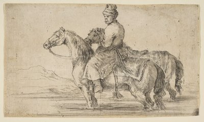 पोलिश दूल्हा स्नान घोड़े, सीए। 1662. द्वारा स्टेफानो डेला बेला