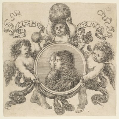 कोस्टिमो डे मेडिसी और मार्गुएराइट लुईस डोरिलियन्स, उनकी पत्नी, 1661 का चित्र। द्वारा स्टेफानो डेला बेला