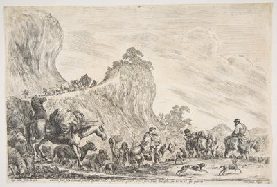 मिस्र में जैकब की यात्रा, ca. 1647। द्वारा स्टेफानो डेला बेला