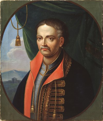 हेटमैन इवान माज़ेपा का चित्रण 1639-1709 द्वारा Stepan Zemlykov