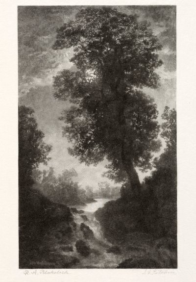 चांदनी द्वारा एक झरना, 1887। द्वारा स्टीफन ग्रीले पुटनम