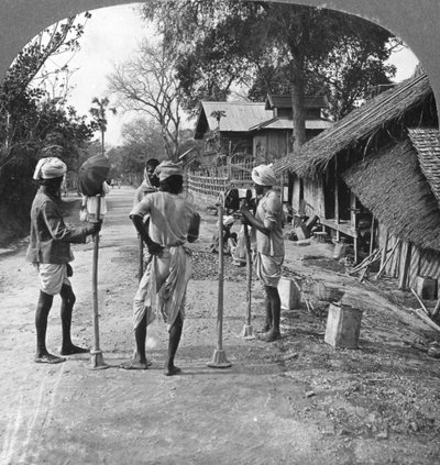 रोड मेडिंग, भामो, बर्मा, 1908 द्वारा स्टीरियो यात्रा सह