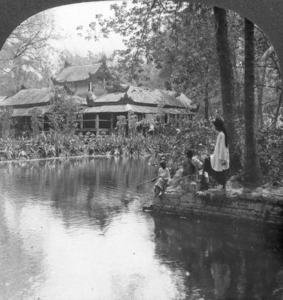 फोर्ट, मंडालय, बर्मा में साउथ गार्डन पैलेस, 1908 द्वारा स्टीरियो यात्रा सह