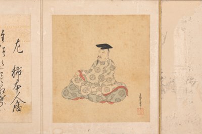 छत्तीस काव्य अमर संजुरोक्कसेन के चित्र और कविताएँ, 1674-92। द्वारा सुमियोशी गुकेइ