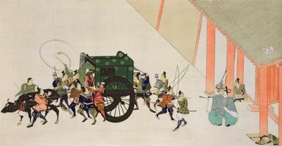&39;द कोक्का&39; पत्रिका, 1900-01 में छपे एक राजघराने की एक महिला के रूप में एक महल का भेष बदलकर कैरेज में एक महिला के रूप में दिखाया गया है द्वारा सुमियोशी हिरोज़ुमी गुकी