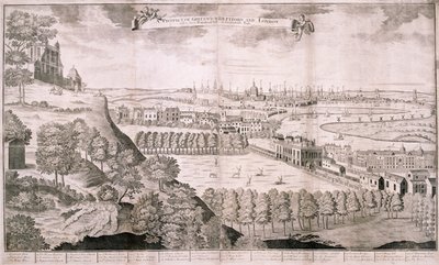 ग्रीनविच पार्क, लंदन से दृश्य, 1723 द्वारा सटन निकोल्स