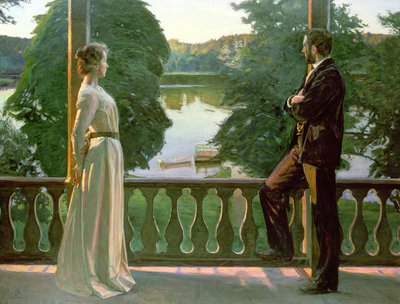 नॉर्डिक ग्रीष्मकालीन शाम द्वारा Sven Richard Bergh