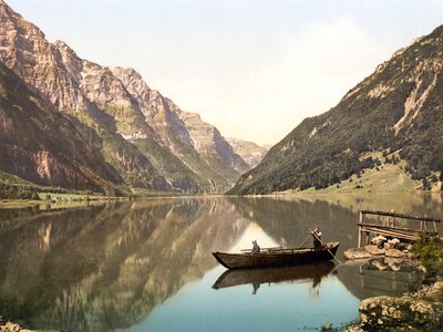 क्लांटालर्स, गल्र्स, स्विट्जरलैंड, पब c.1900 द्वारा Swiss Photographer
