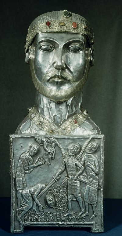 सेंट कैंडिडस के सरपरस्त सिर, c.1165 (सोना और चांदी) द्वारा स्विस स्कूल