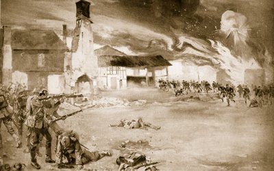 फ्रांसीसी ने एक गांव में जर्मन इंपीरियल गार्ड को हरा दिया, जिसने 1914-19 में चार बार हाथ बदले द्वारा सिडनी एडम्सन