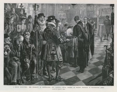 एक रॉयल अलम्सगिविंग (उत्कीर्णन) द्वारा सिडनी प्रायर हॉल
