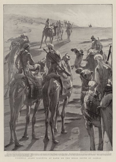सरस की पहाड़ियों दक्षिण में डॉन पर स्काउटिंग के अनुकूल अरब द्वारा सिडनी प्रायर हॉल
