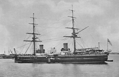 1880 में एचएमएस इनफ़्लेक्सीबल, सी 1880, 1904 द्वारा सायमंड्स एंड को