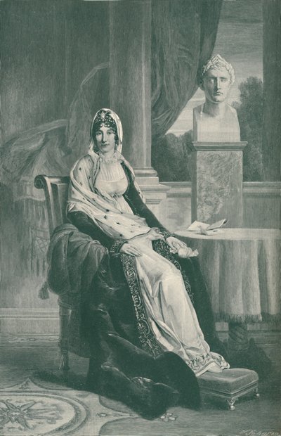 मैरी-लेटिटिया रामोलिनो बोनापार्ट - नेपोलियन I की माँ, c1800-1804, 1896 द्वारा टी। जॉनसन