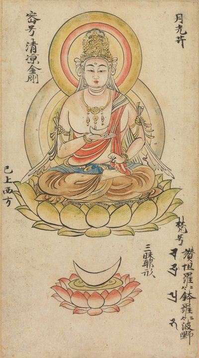 गक्को बोसात्सू, अल्बम ऑफ बुद्धिस्ट डेविट्स फ्रॉम द डायमंड वर्ल्ड..., मध्य 12वीं शताब्दी। द्वारा ताकुमा तामेटो