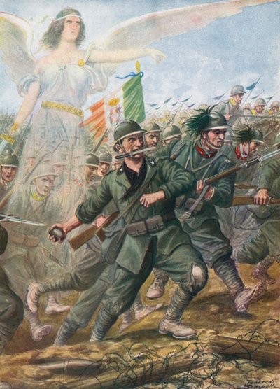 पियावे नदी की लड़ाई, 1918 द्वारा टेंक्रेडी स्कार्पेलि