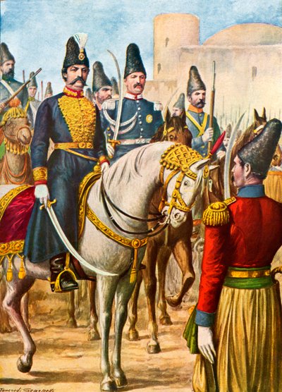 नसरदीन-शाह, फारस के राजा द्वारा टेंक्रेडी स्कार्पेलि