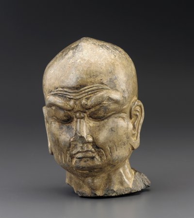 लुहान का प्रमुख, c.700-750 द्वारा Tang Dynasty Chinese School