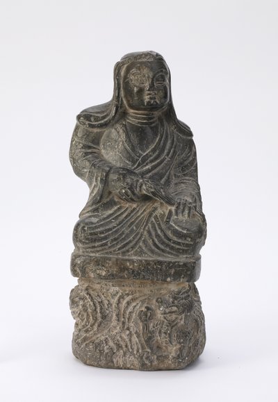 एक बौद्ध पुजारी की छोटी मूर्ति द्वारा Tang Dynasty Chinese School