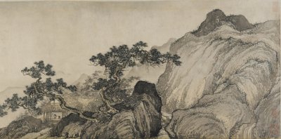 एक अमर, मिंग राजवंश (कागज पर स्याही और रंग) के सपने की थीचड हट द्वारा Yin Tang