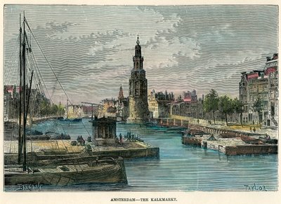 कालमार्कट, एम्स्टर्डम, नीदरलैंड्स, c1880 द्वारा टेलर