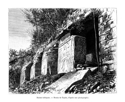 टॉलटेक खंडहर, मैक्सिको, 19 वीं शताब्दी द्वारा टेलर