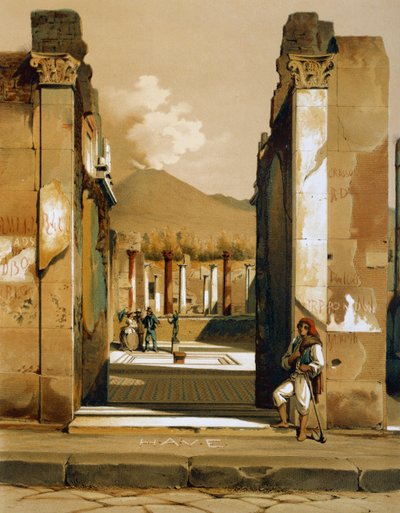 Pompei . में हाउस ऑफ़ फ़ॉन का दृश्य द्वारा तियोदोरो ड्यूक्लेयर