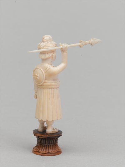 काला मोहरा, शतरंज का टुकड़ा, भारत, 1820 लगभग द्वारा Tessier