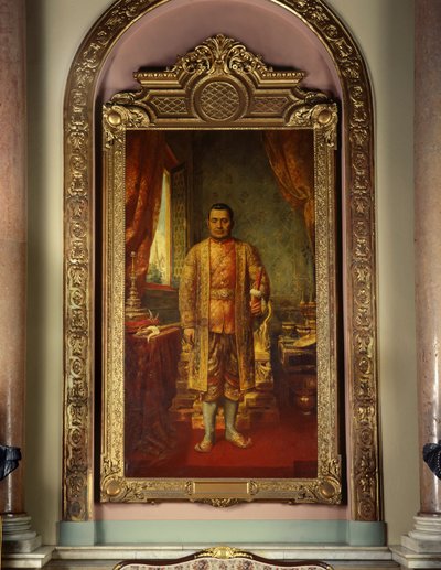 राजा जेसैदाबिन्द्रा का चित्र द्वारा थाई स्कूल