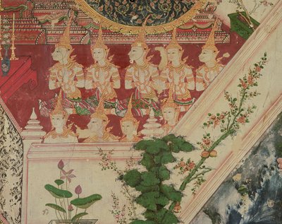आराध्य में अलौकिक प्राणी, वाट सुवनाराम, थोंबुरी, 1831 द्वारा थाई स्कूल