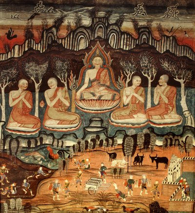 द फर्स्ट प्रवचन और खट्टाना कुमां जातक, 1867 द्वारा थाई स्कूल