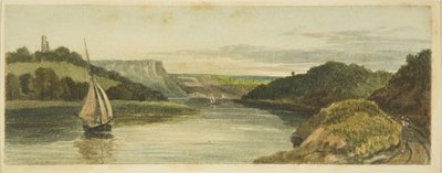 सी वॉल्स के नीचे द एवन, c.1820 (कागज पर पेंसिल और वॉटरकलर) द्वारा द रेव जॉन ईगल