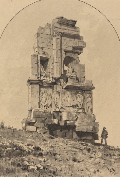 फिलोपप्पोस का स्मारक, 1890। द्वारा कॉर्नर क्रशर से थिमिस्टोकल्स