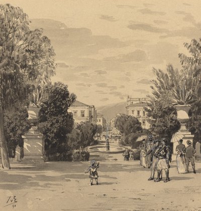 हर्मेसस्ट्रीट के पुराने शाही महल से दृश्य द्वारा कॉर्नर क्रशर से थिमिस्टोकल्स