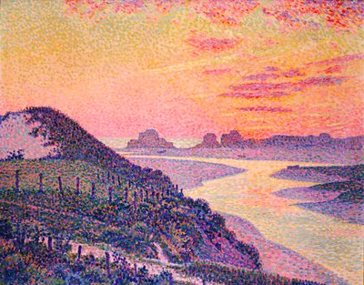 एंबेलेट, सन-डे-कैलिस, 1899 में सूर्यास्त द्वारा थियो वैन रिसेलबर्ग