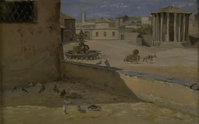 रोम में वेस्ता का तथाकथित मंदिर द्वारा थियोडोर फिलिप्सन