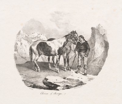 ऑवरगने के घोड़े, 1822। द्वारा थियोडोर गेरिकौल्ट